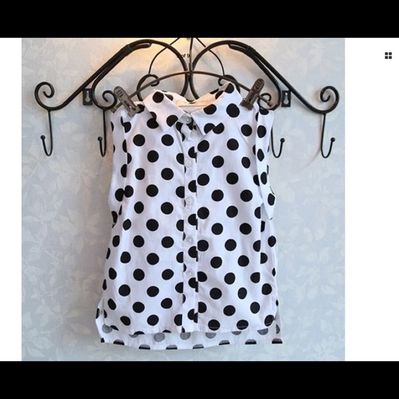 Girls polka dots shirt and shorts set - Picture 2 of 8